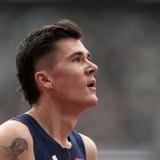 Jakob Ingebrigtsen a été éliminé en séries du 1500 m KEYSTONE/AP/Petr David Josek